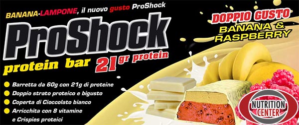 Pro Shock Protein Bar Proteinriegel ideal als Mahlzeitenersatz, reich an essentiellen Proteinen und Vitaminen