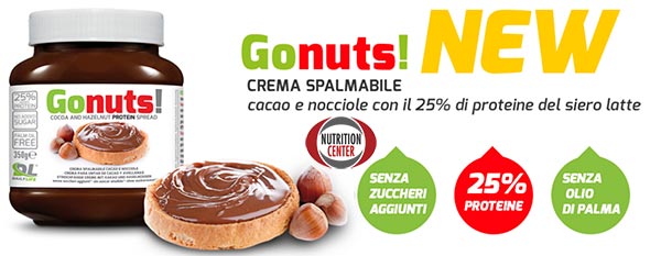 Gonuts Protein Schokolade! Haselnuss- und Kakaocreme mit Proteinzusatz, ohne Palmöl, gesättigte Fette oder Zuckerzusätze