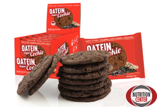 Oatein Super Cookie Keks mit 16 Gramm Protein und reich an Ballaststoffen, ideal als Proteinsnack