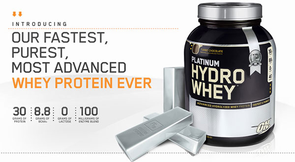 nur Whey Protein hydrolysiert mit Whey Platinum