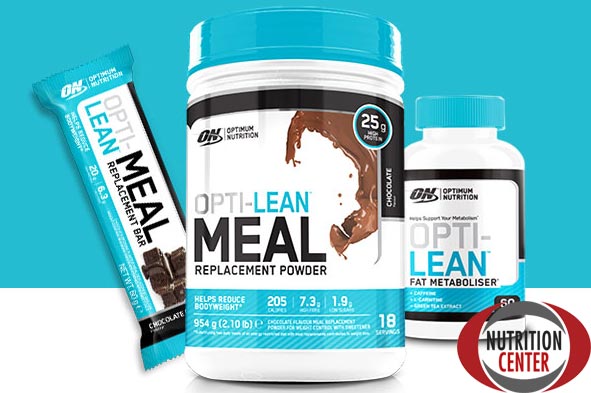 Opti-Lean Meal replacemente Ersatzmahlzeit auf Basis von Proteinen, wenig Kohlenhydraten und vielen Vitaminen und Ballaststoffen