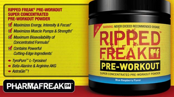 Ripped Freak Pre Workout wirkt auf Energie und körperliche Ausdauer
