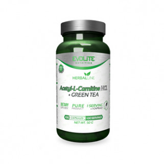 acetyl l-carnitina + green tea 100cps evolite