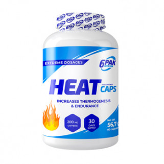HEAT Caps 90cps 6pak nutrition