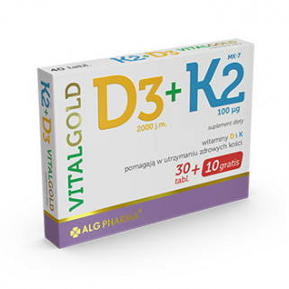 VitaGold D3+K2 40cpr alg pharma
