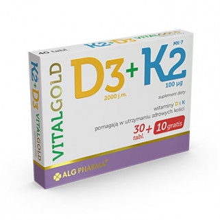 VitaGold D3+K2 40cpr alg pharma