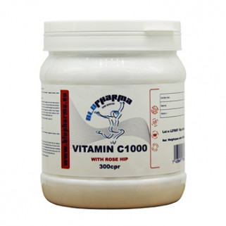 Vitamina C-1000 + Rosa Canina 300tabs blu pharma