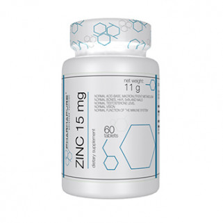 zinc 15mg 60tab pharmapure