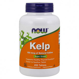 kelp 150mcg 200 tabs now foods