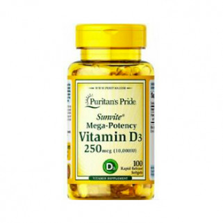 Vitamin D3 10000 iu 100cps puritan's pride