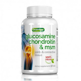 Glucosamine Condroitin & MSM 90tab quamtrax nutrition