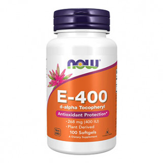 Vitamin e-400 D-Alpha Tocopheryl 100cps now foods