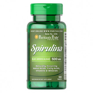 spirulina 500mg 100cps puritan's pride