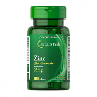 Zinc Chelated 25mg 100tab puritan's pride